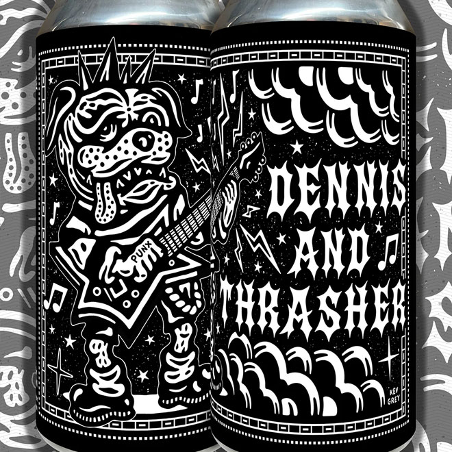 Dennis and Thrasher beer artwork