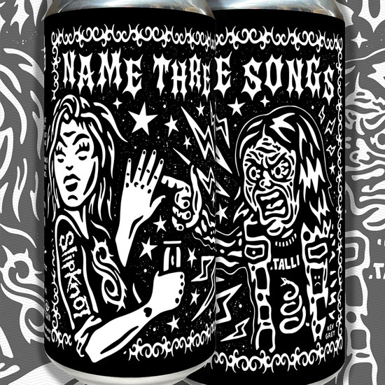 Artwork for Name Three Songs by Black Iris Brewery