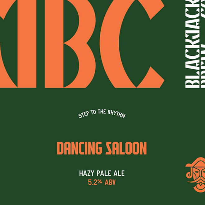 Dancing Saloon beer artwork