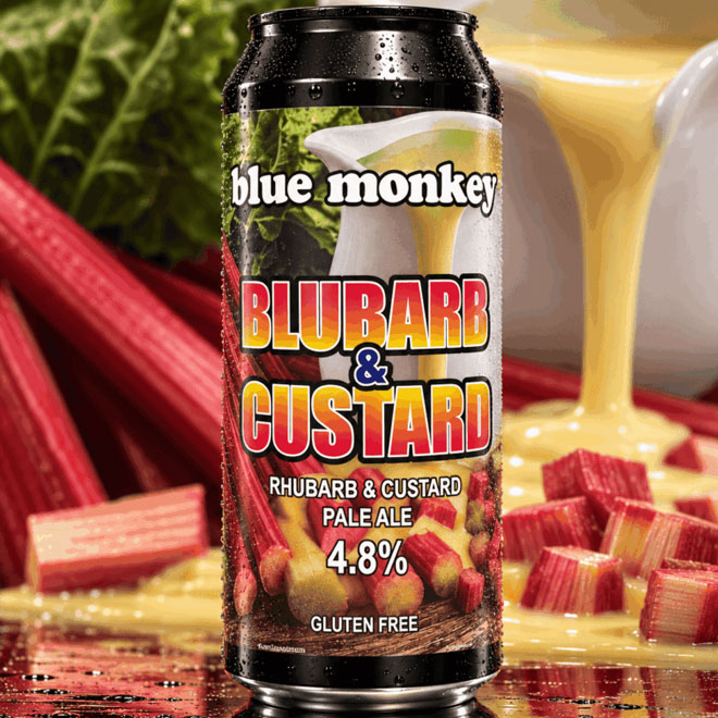 Blubarb & Custard Pale beer artwork