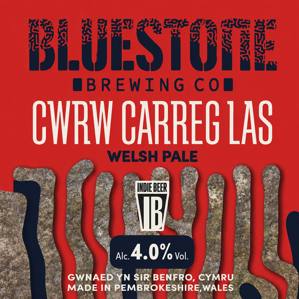 Cwrw Carreg Las beer artwork