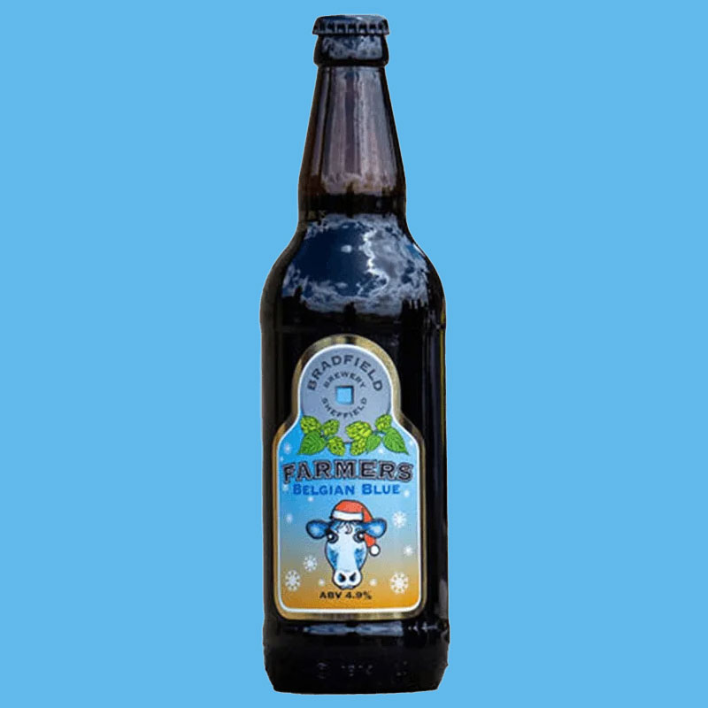 Farmers Belgian Blue beer artwork