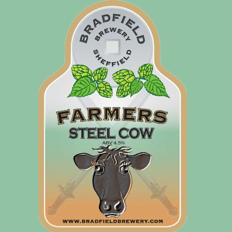 Farmers Steel Cow beer artwork
