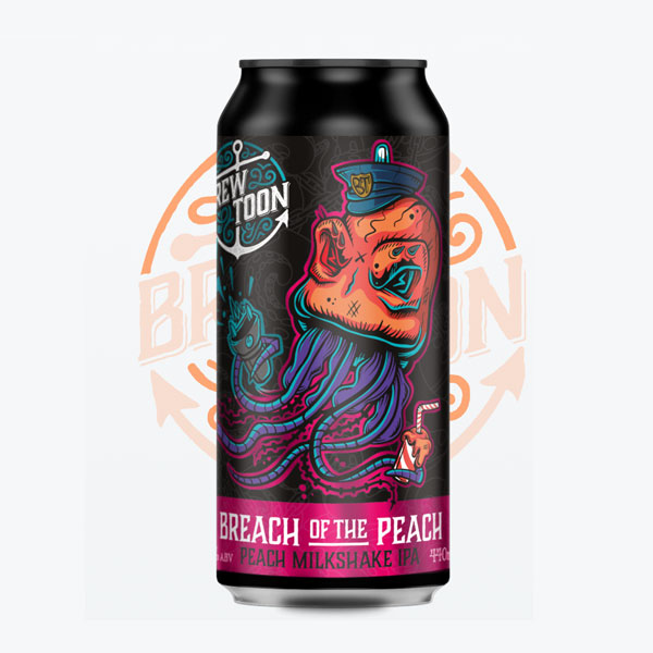 Breach of the Peach beer artwork