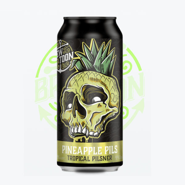 Pineapple Pils beer artwork