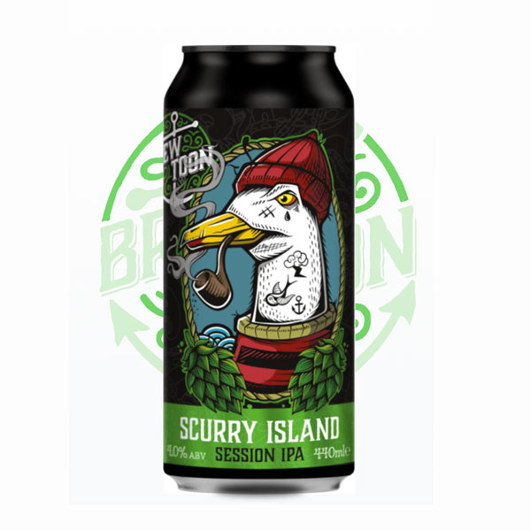 Scurry Island beer artwork