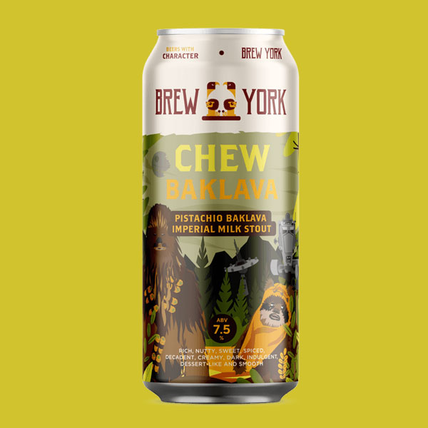 Chewbaklava beer artwork