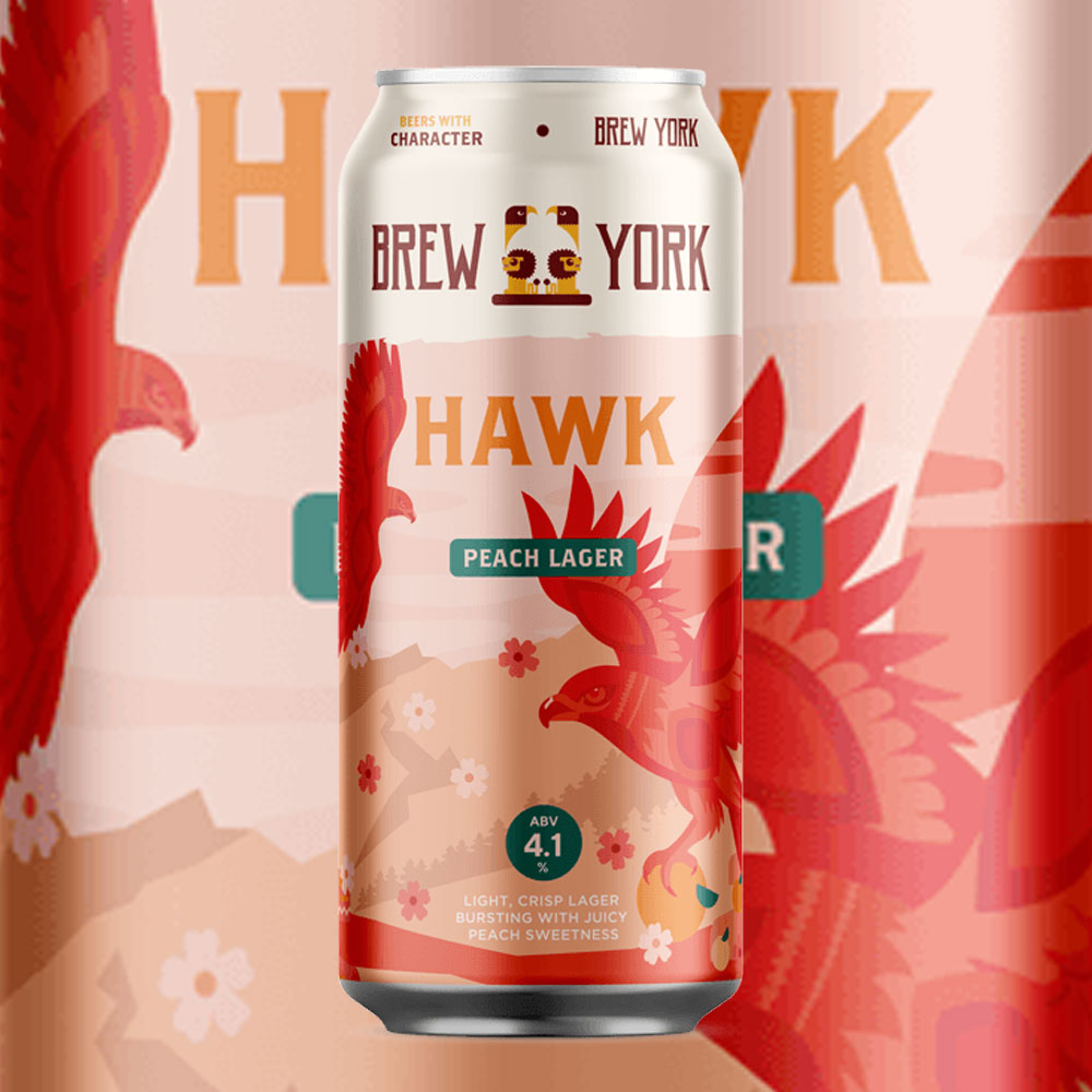 Hawk beer artwork