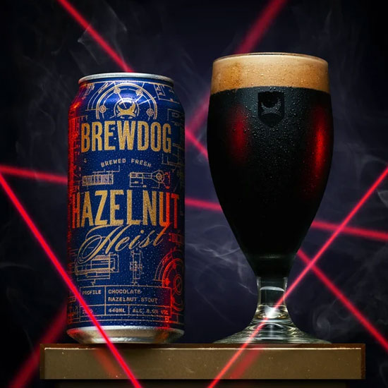 Hazelnut Heist beer artwork