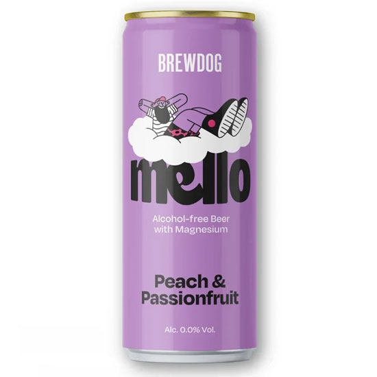 Mello Peach & Passionfruit beer artwork