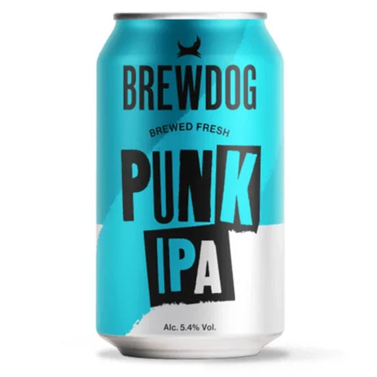 Punk IPA beer artwork