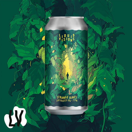 Strange Bines beer artwork