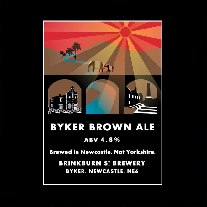 Byker Brown Ale beer artwork