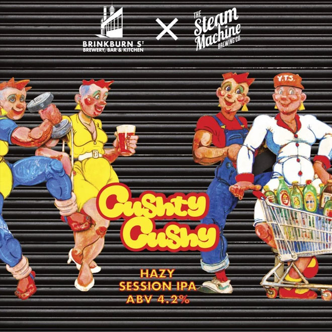 Cushty Cushy beer artwork