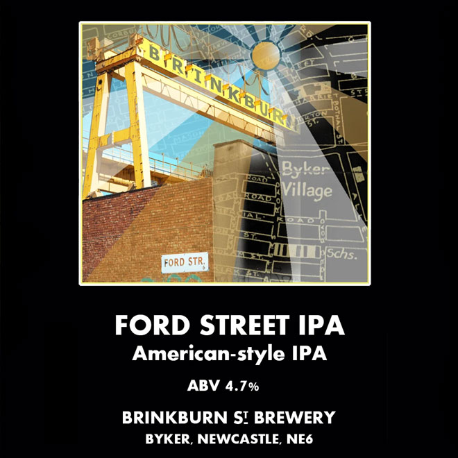 Ford Street IPA beer artwork