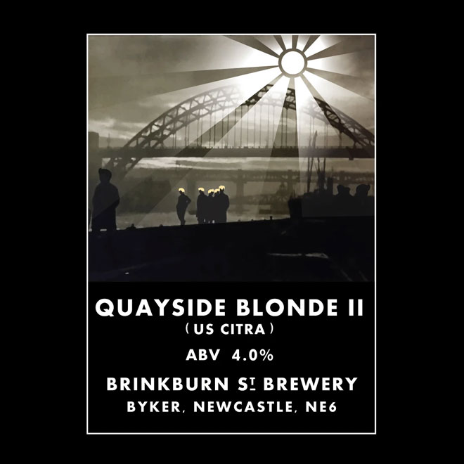 Quayside Blonde beer artwork