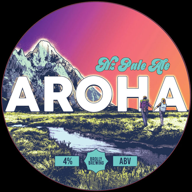Aroha beer artwork
