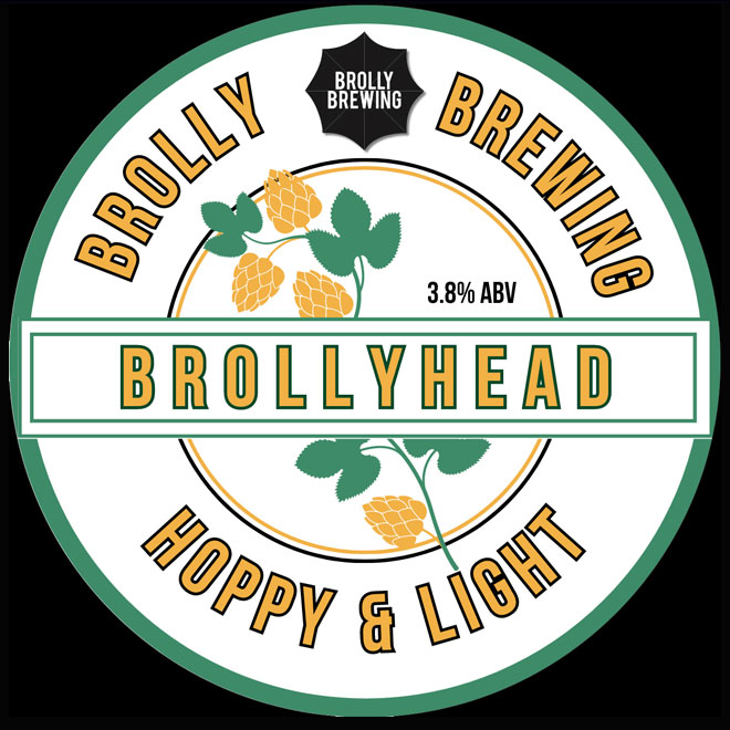 Brollyhead beer artwork