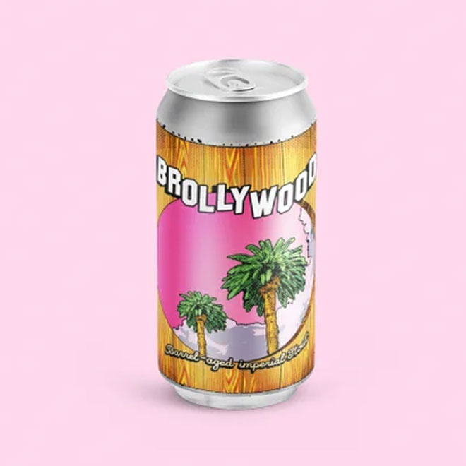 Brollywood beer artwork