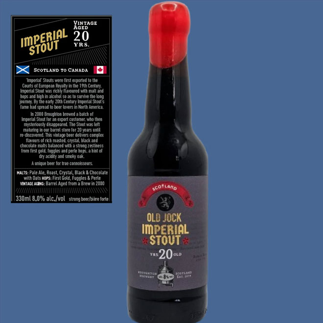Old Jock Imperial Stout beer artwork