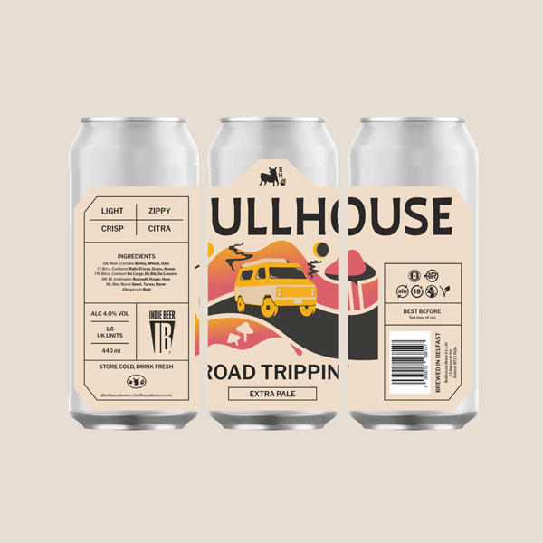 Road Trippin' beer artwork