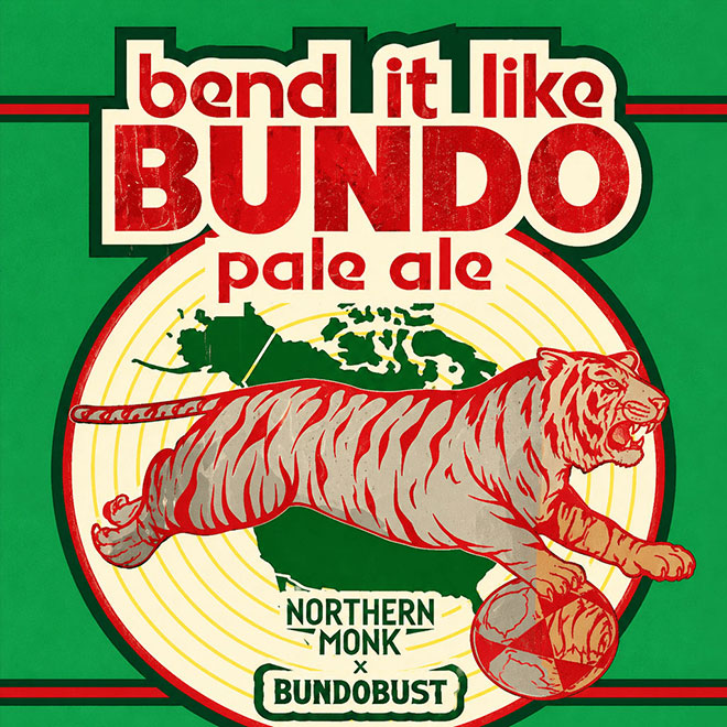 Bend It Like Bundo beer artwork