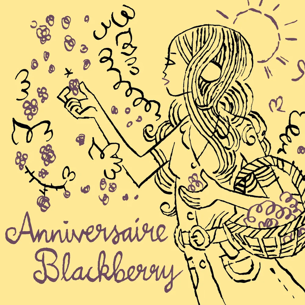 Anniversaire Blackberry beer artwork