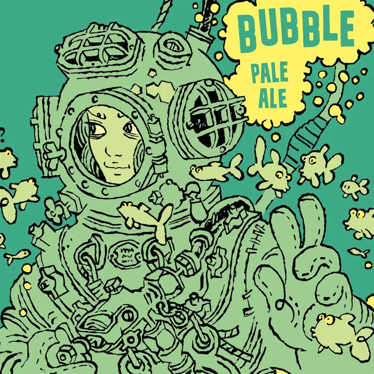 Bubble beer artwork