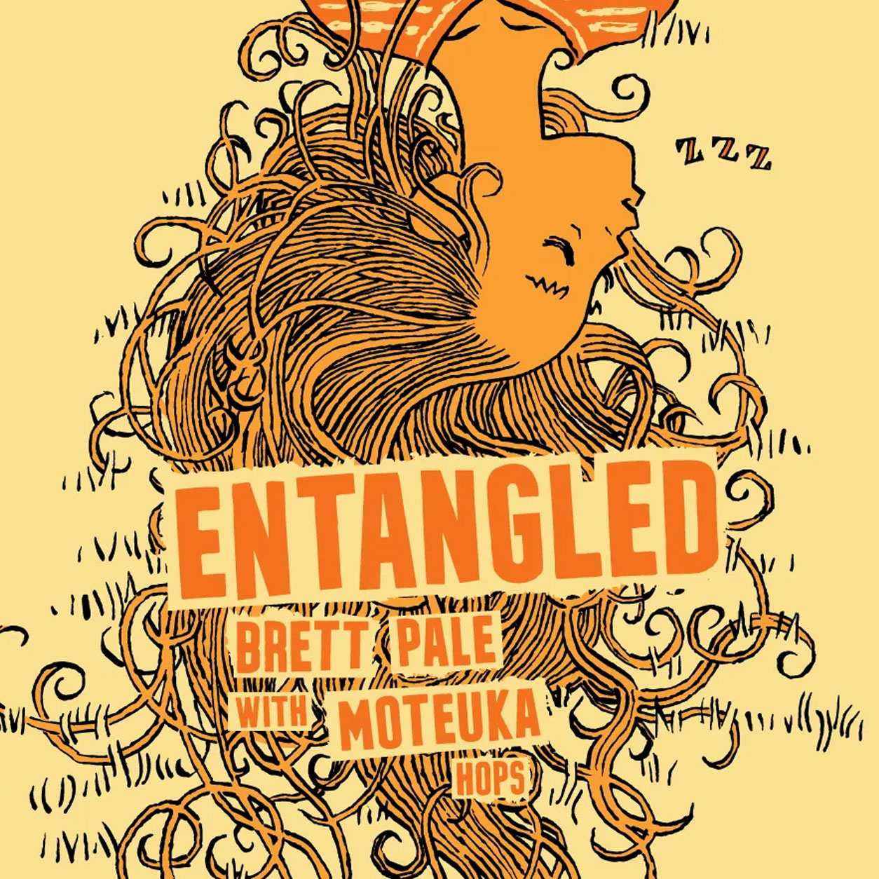Entangled Pale with Motueka beer artwork