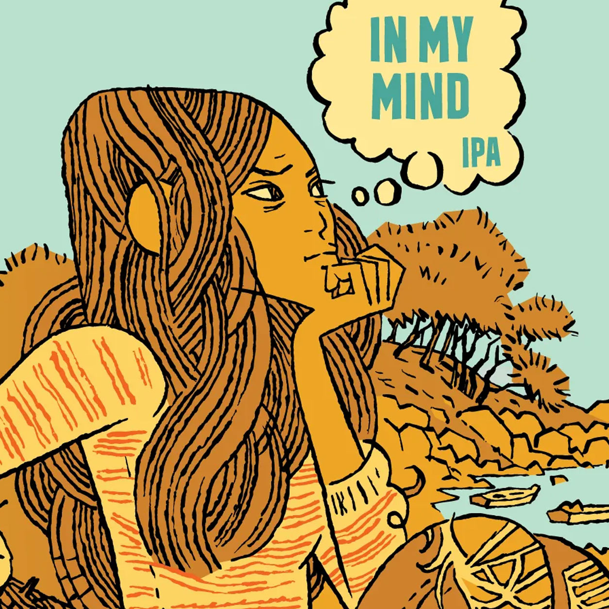 In My Mind beer artwork