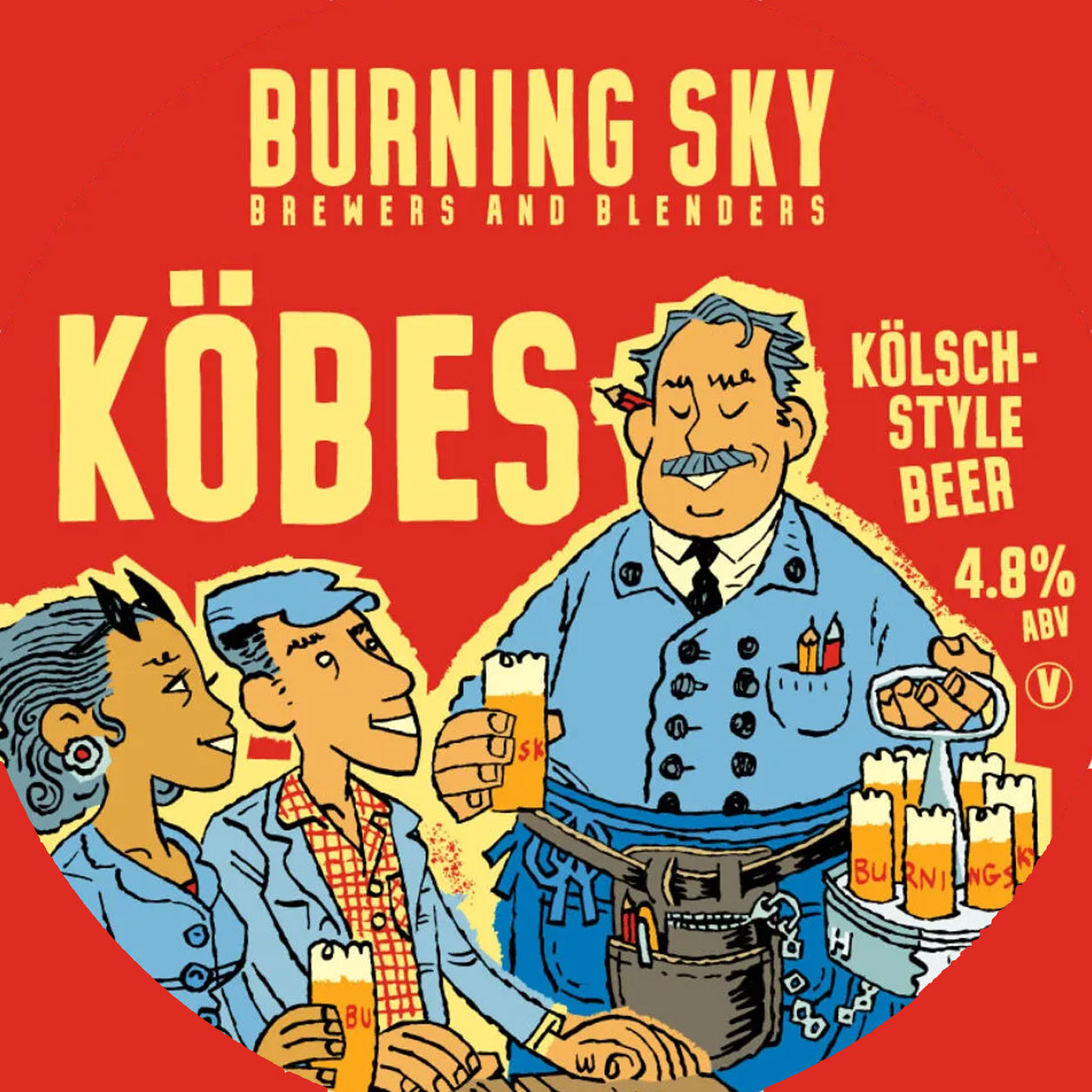 Köbes beer artwork