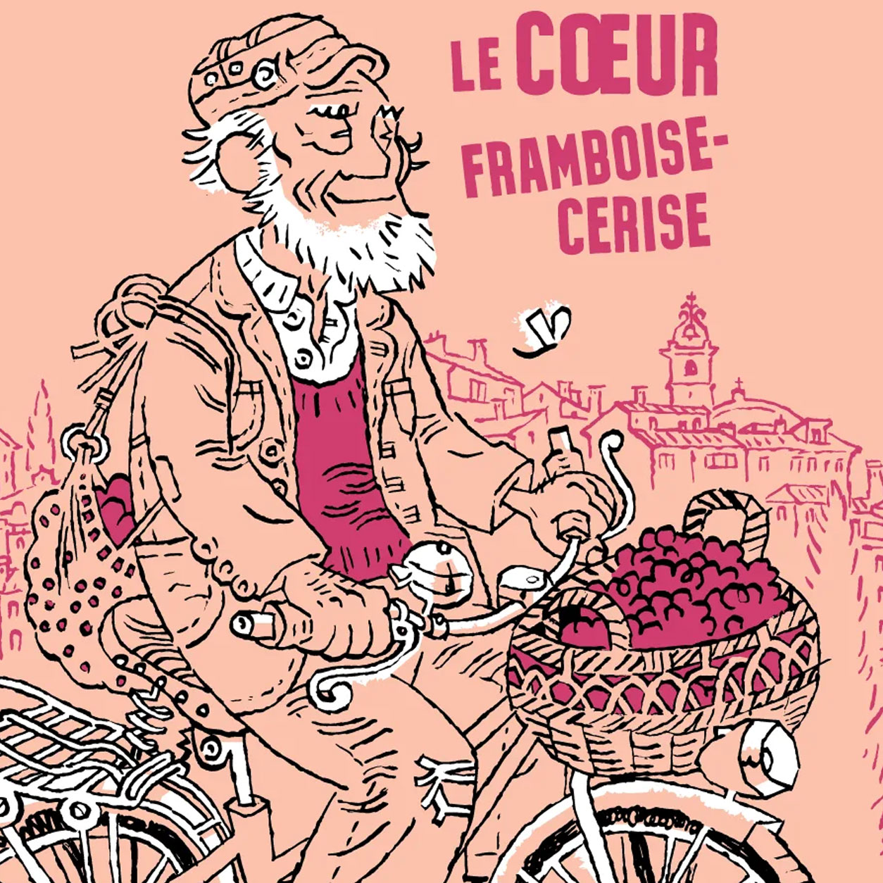 Le Cœur Framboise-Cerise beer artwork