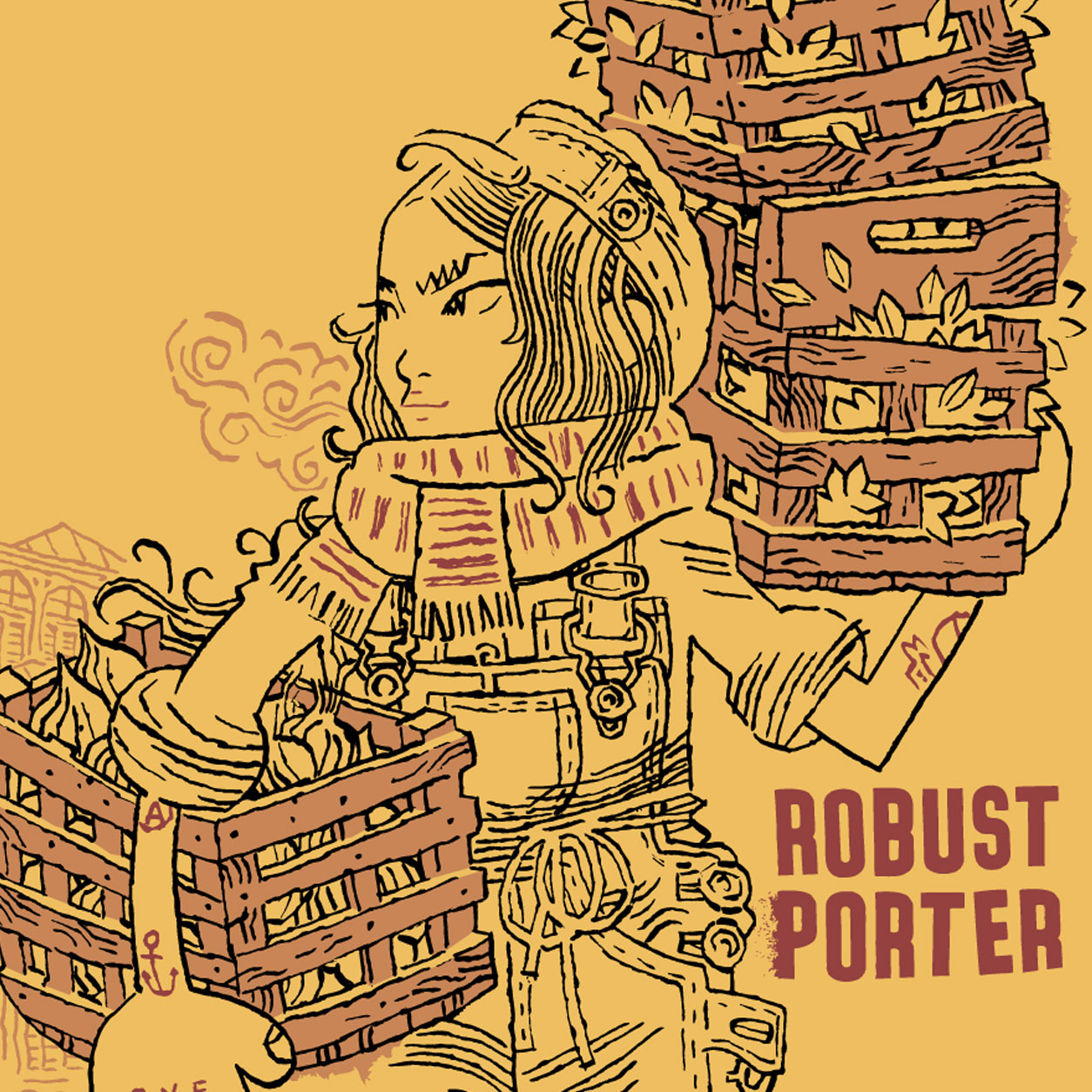 Robust Porter beer artwork