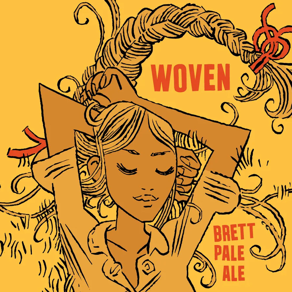Woven beer artwork