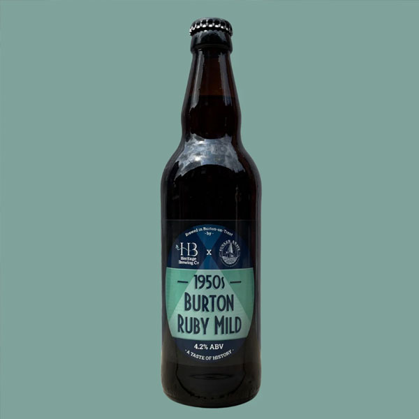 1950s Burton Ruby Mild beer artwork