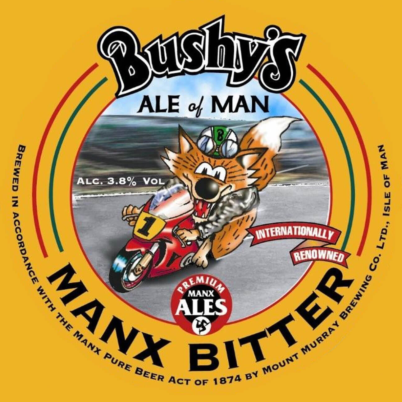 Bushy's Export Bitter beer artwork