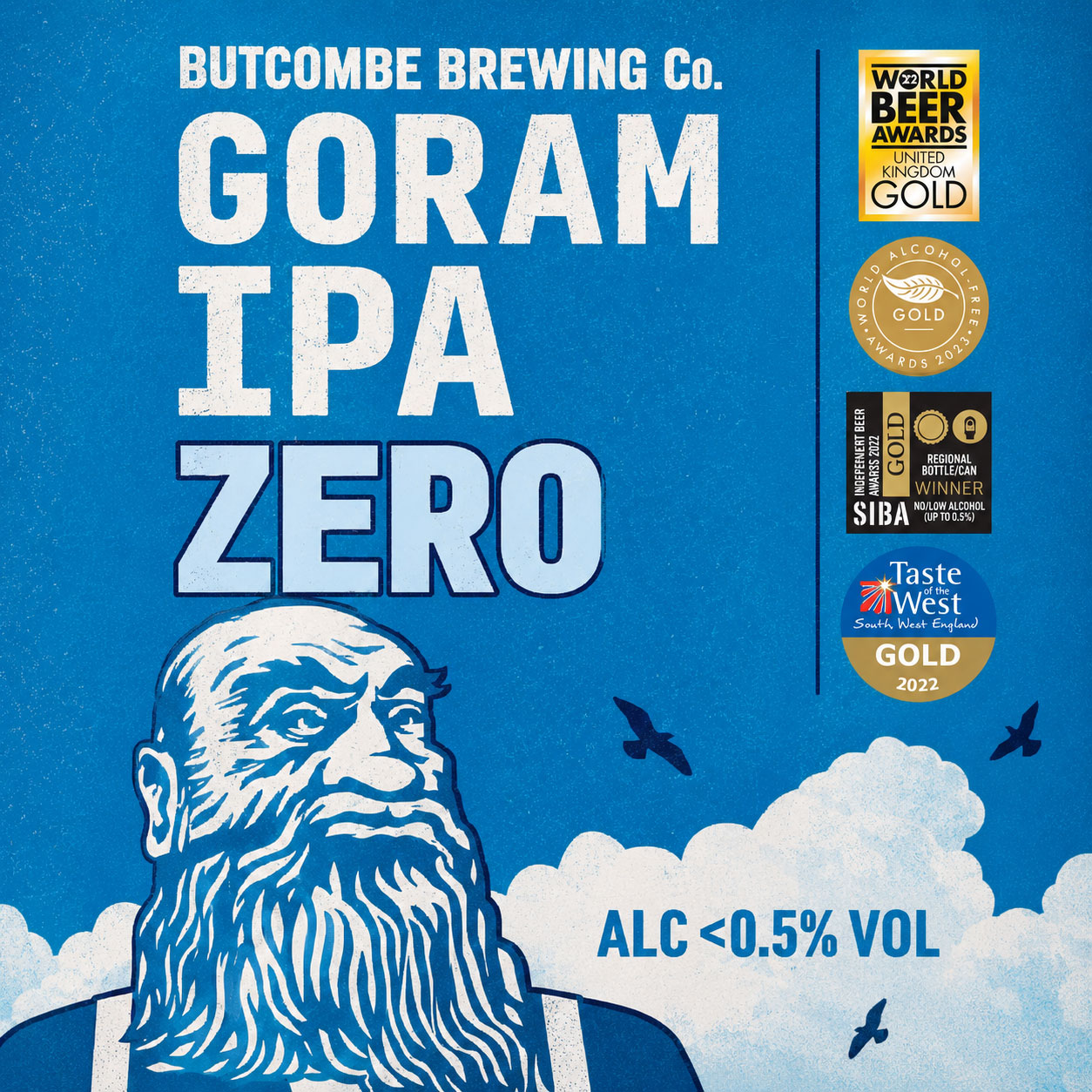 Goram IPA Zero beer artwork