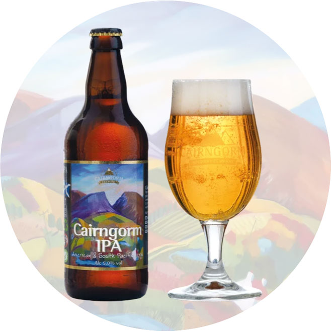 Cairngorm IPA beer artwork