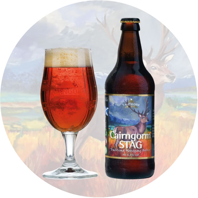 Stag beer artwork