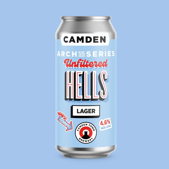 Arch 55 - Unfiltered Hells beer artwork