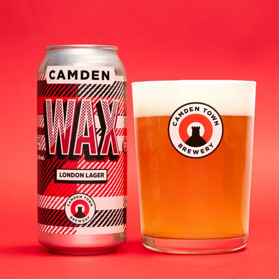 Camden x Wax London Lager beer artwork