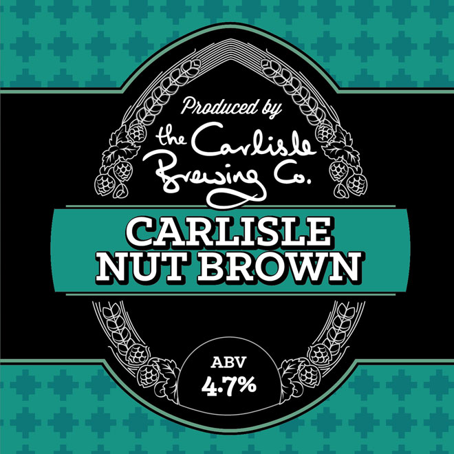 Carlisle Nut Brown beer artwork