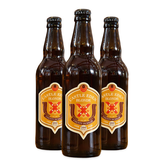 Castle Eden Blonde beer artwork