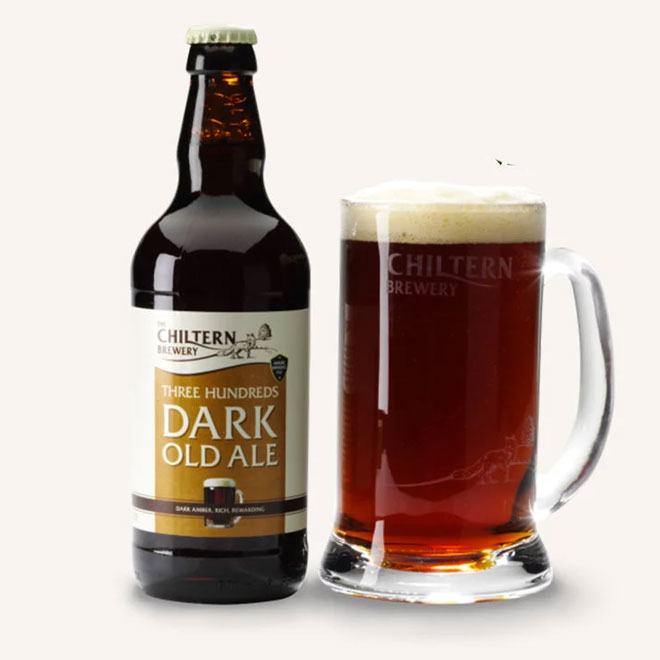 Three Hundreds Dark Old Ale beer artwork