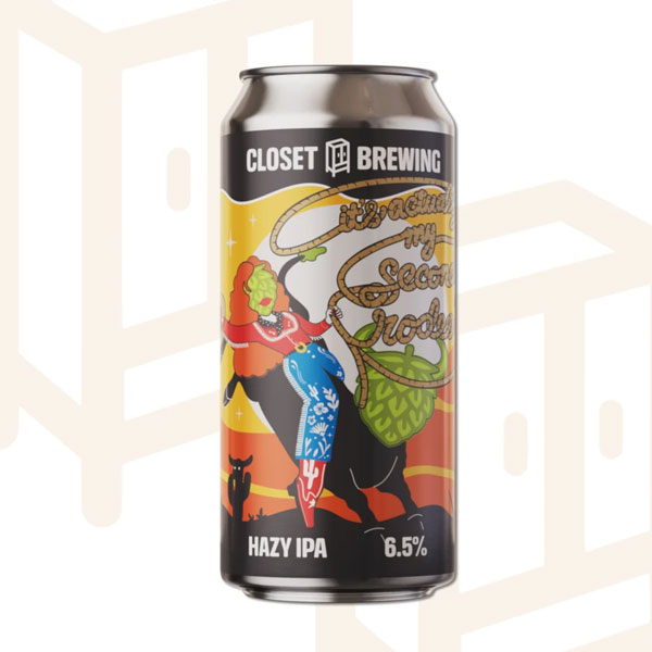 It's Actually My Second Rodeo beer artwork