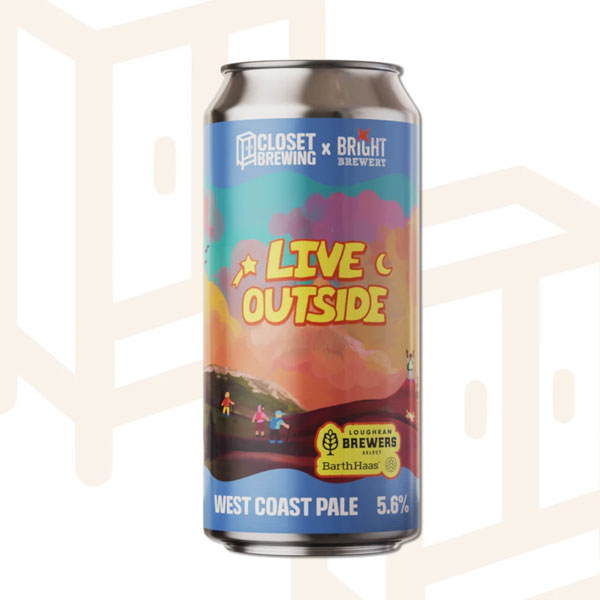 Live Outside beer artwork