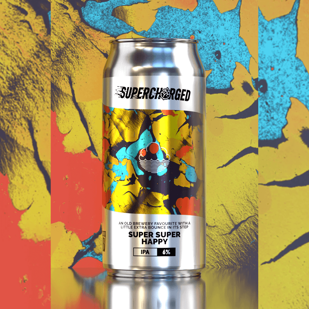 Super Super Happy beer artwork