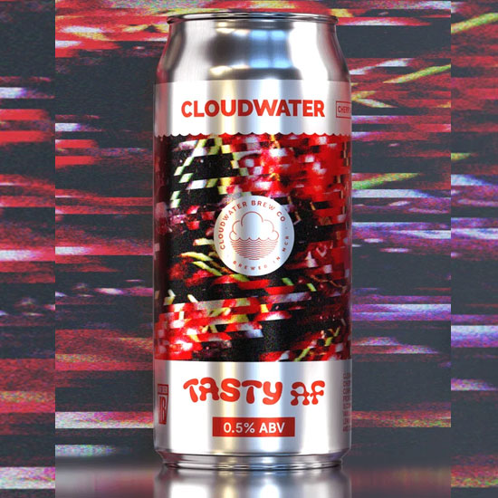 Artwork for Tasty AF Cherry & Hibiscus Sour by Cloudwater Brew Co