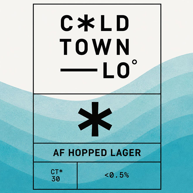 AF Hopped Lager beer artwork