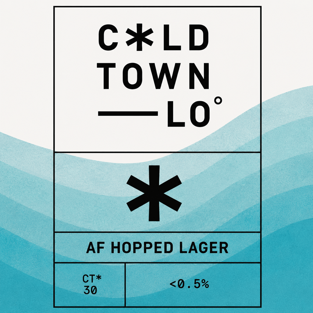 AF Hopped Lager beer artwork
